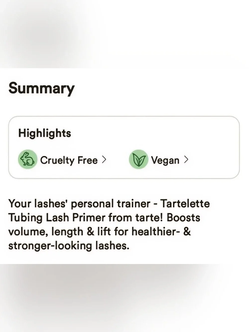 TARTE TARTLETE TUBING LASH PRIMER.